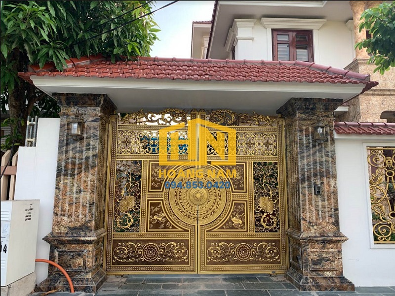 cong-nhom-duc-trong-dong-c304 cổng nhôm đúc trống đồng c304