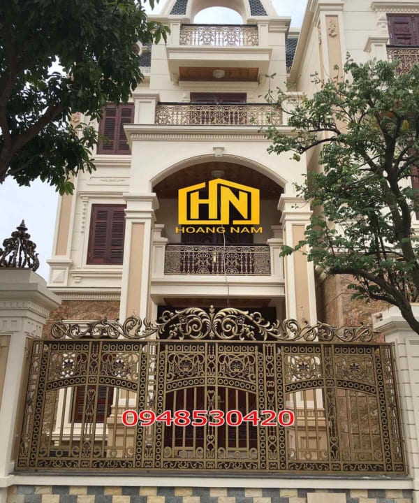 Hàng rào hợp kim nhôm đúc HN-HR304