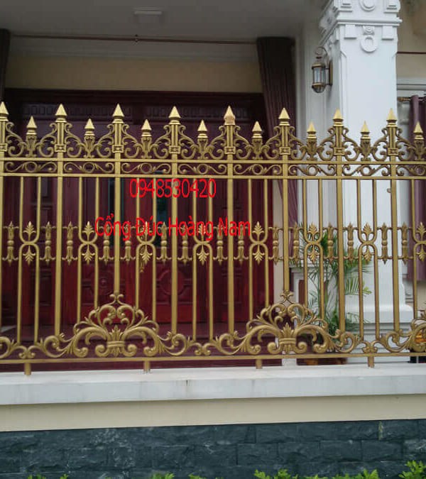 Hàng rào hợp kim nhôm đúc HN-HR005