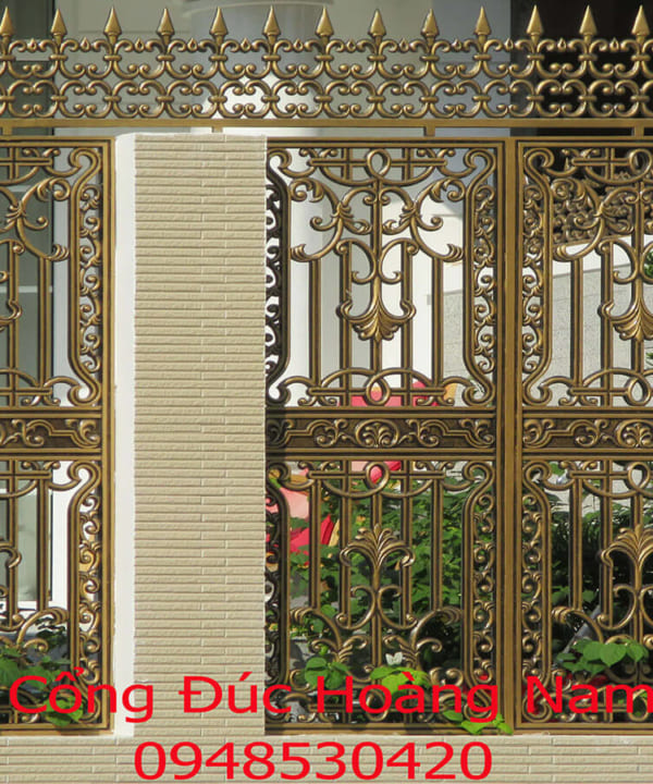 Hàng rào hợp kim nhôm đúc HN-HR021