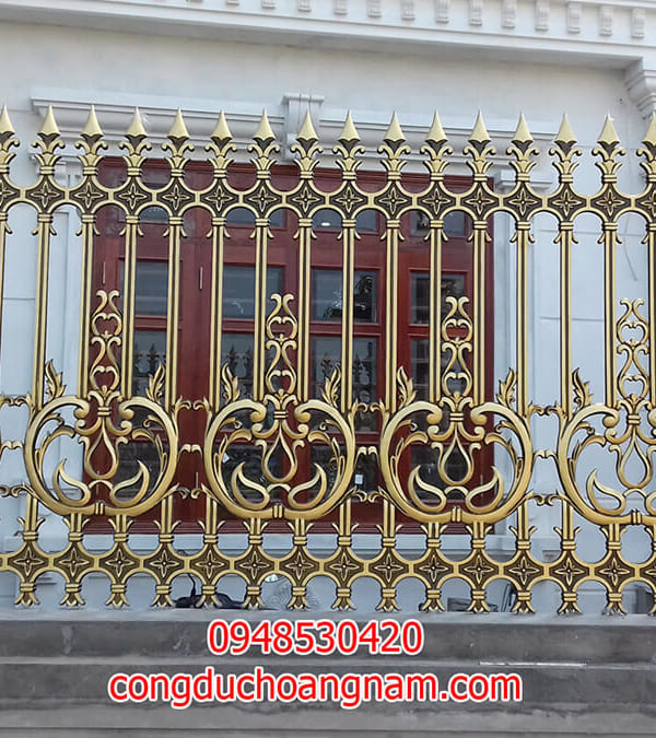 Hàng rào hợp kim nhôm đúc HN-HR006