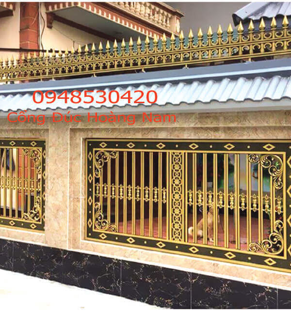 Hàng rào hợp kim nhôm đúc HN-0008