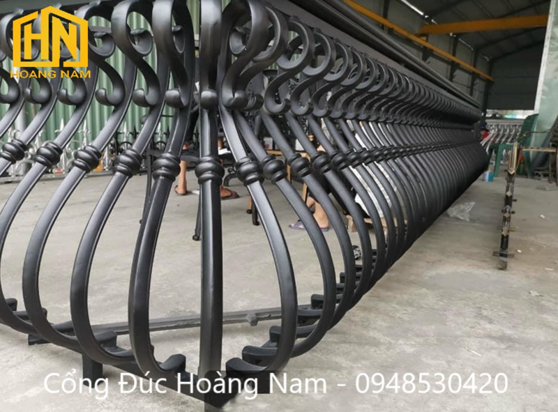 Mẫu cổng lan can gang đúc