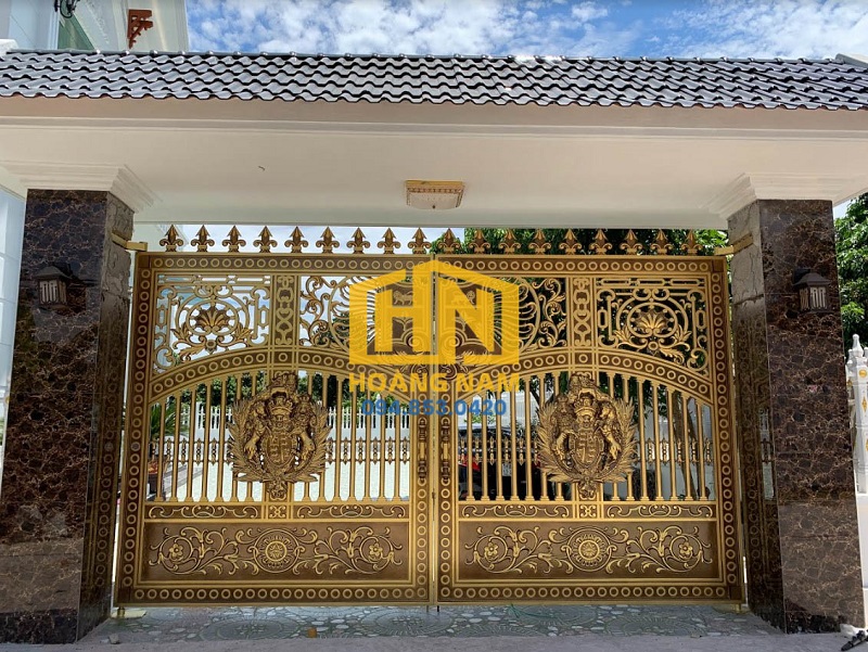 Cổng Nhôm Đúc 2 Cánh