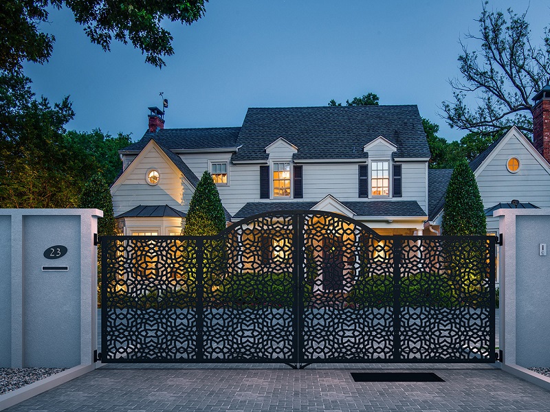 Mẫu cổng nghệ thuật cho biệt thự ở nông thôn 