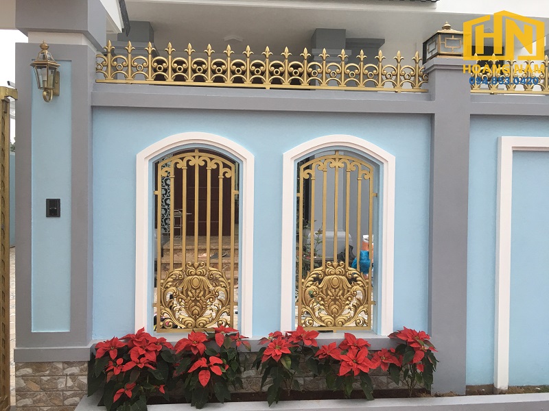Mẫu hàng rào nhôm đúc đẹp giá rẻ