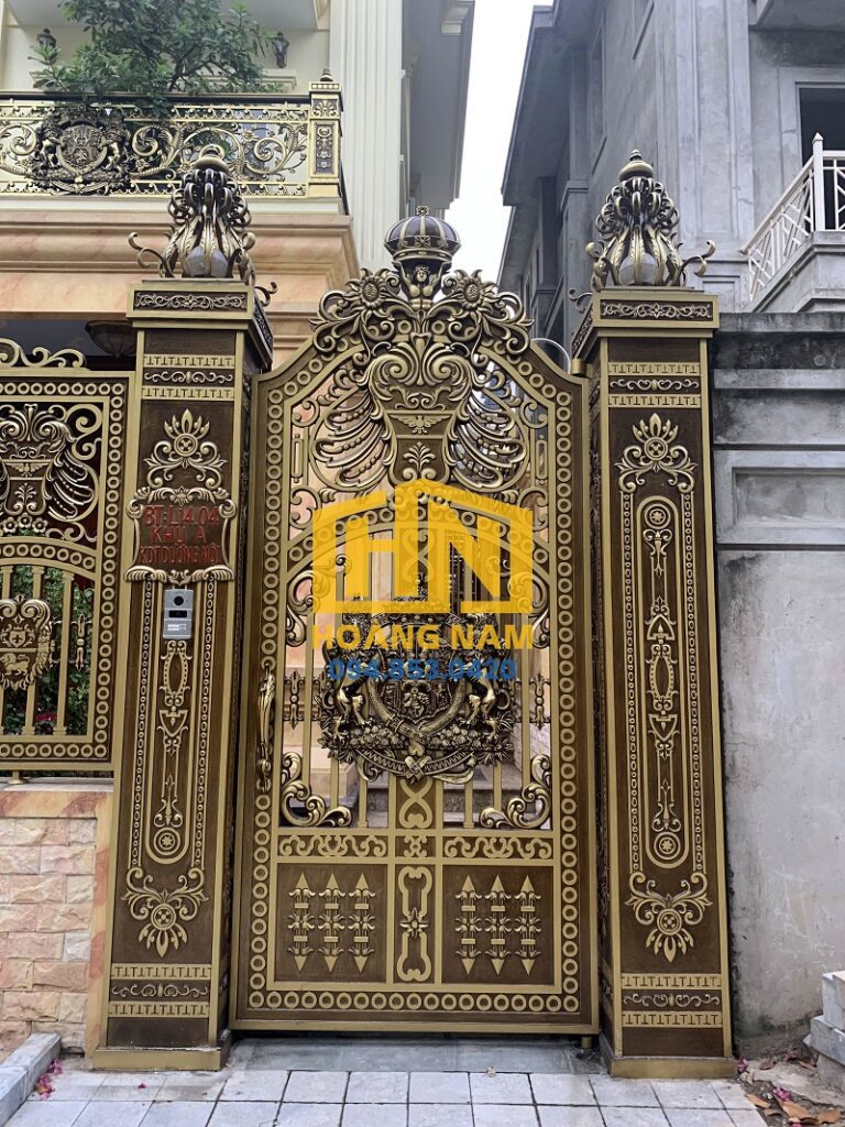 Kích thước đèn trụ cổng nhôm đúc phổ biến