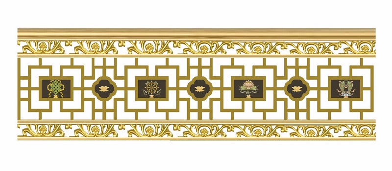 Mẫu lan can ban công nhôm đúc trong nội thất