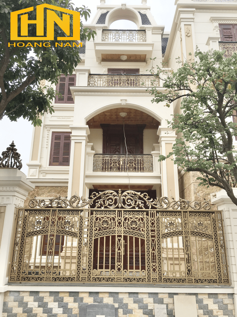 Mẫu lan can ban công nhôm đúc lặp lại