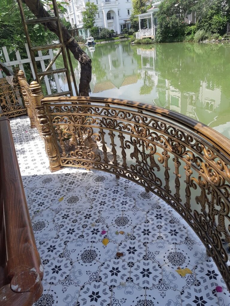 Mẫu lan can nhôm đúc hàng rào chắn