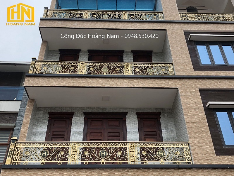 Mẫu lan can nhôm đúc đẹp