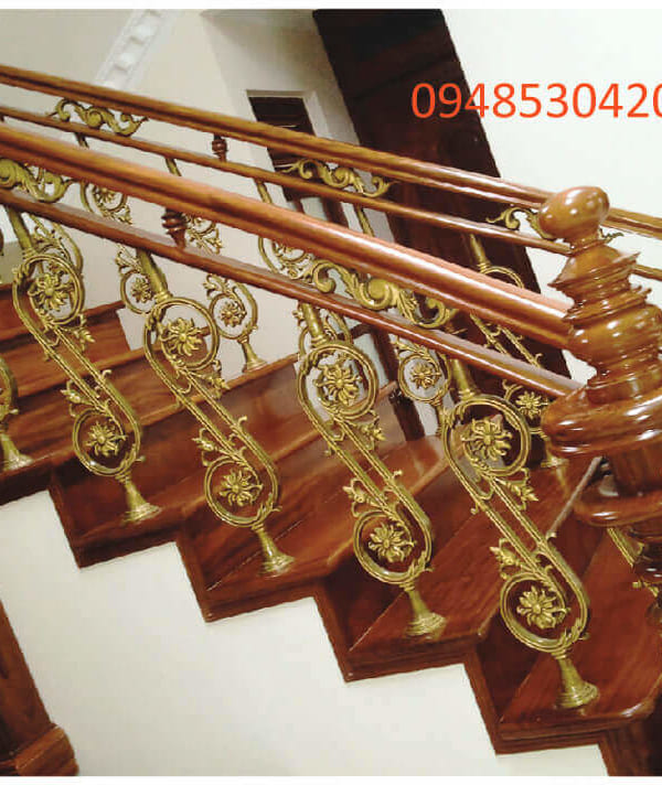 Cầu thang hợp kim nhôm đúc HN-CT005