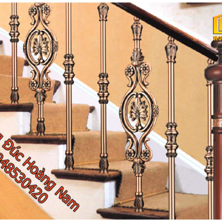 Cầu thang hợp kim nhôm đúc Hoàng Nam - CT008