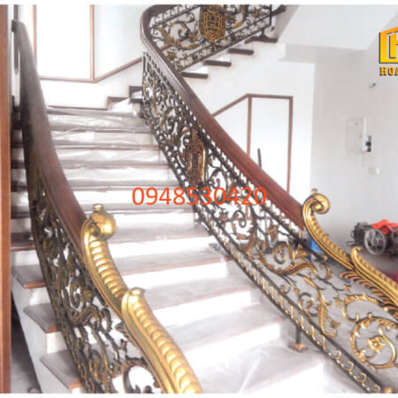 Cầu thang hợp kim nhôm đúc HN-003