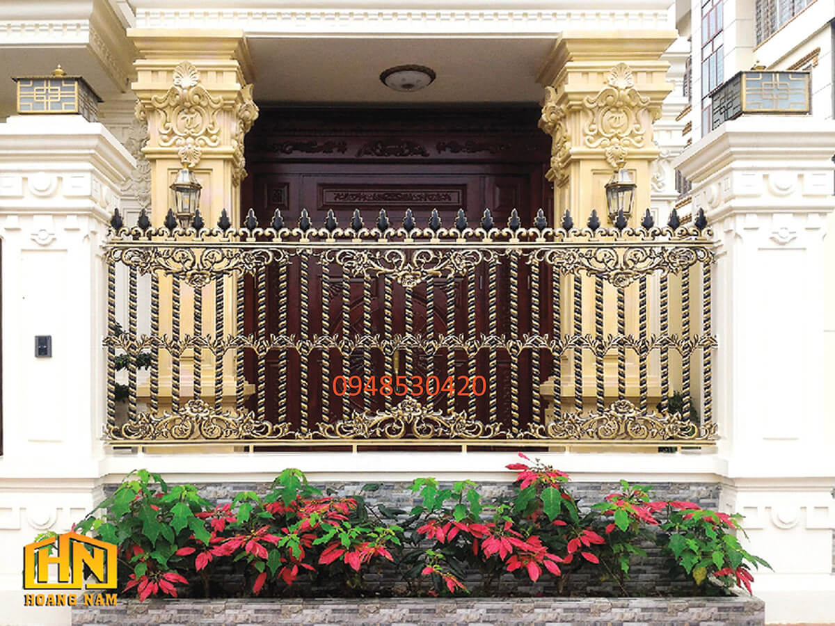 Hàng rào hợp kim nhôm đúc HN-HR004