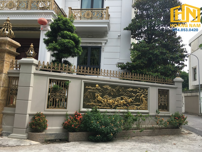 Hàng rào hợp kim nhôm đúc HN-HR304