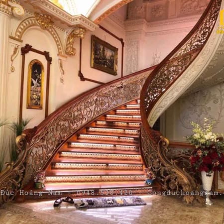 Cầu thang hợp kim nhôm đúc HN CT301
